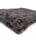 Milan Enzo Graphite Minky Blanket