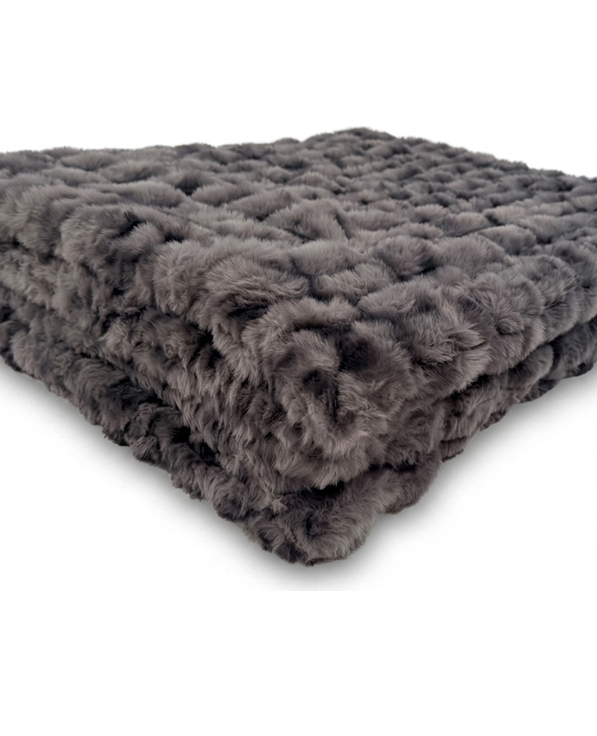 Milan Enzo Graphite Minky Blanket