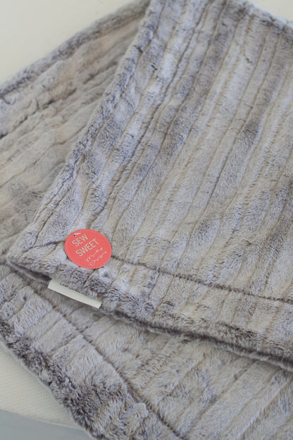 Iced Vienna Graphite Minky Blanket