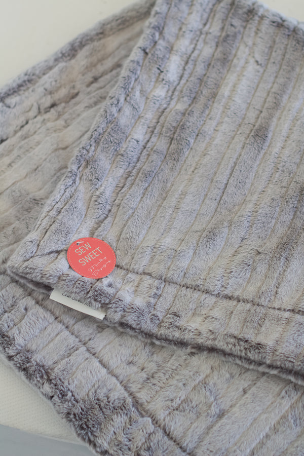 Iced Vienna Graphite Minky Blanket