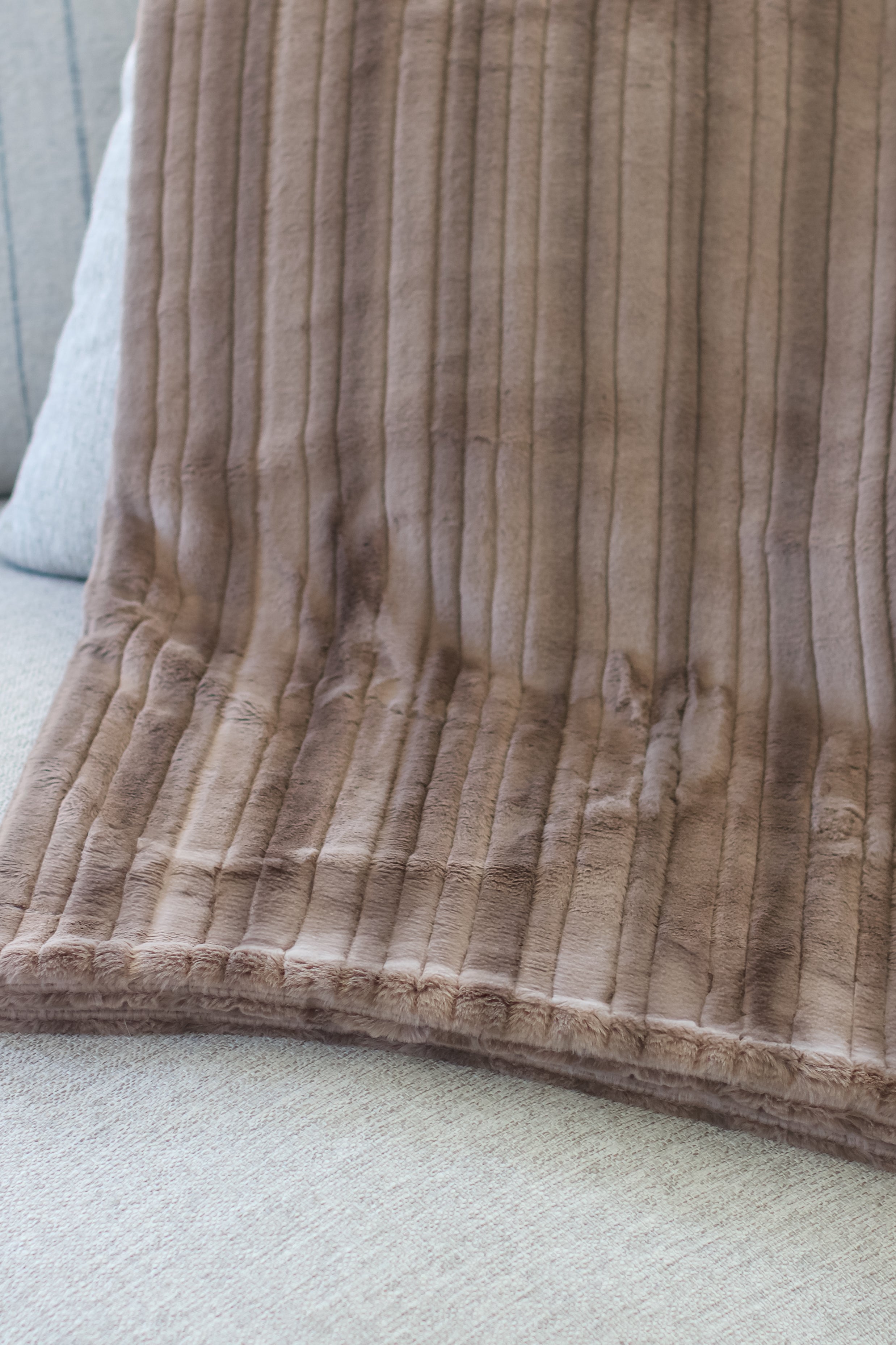 Vienna Simply Taupe Minky Blanket