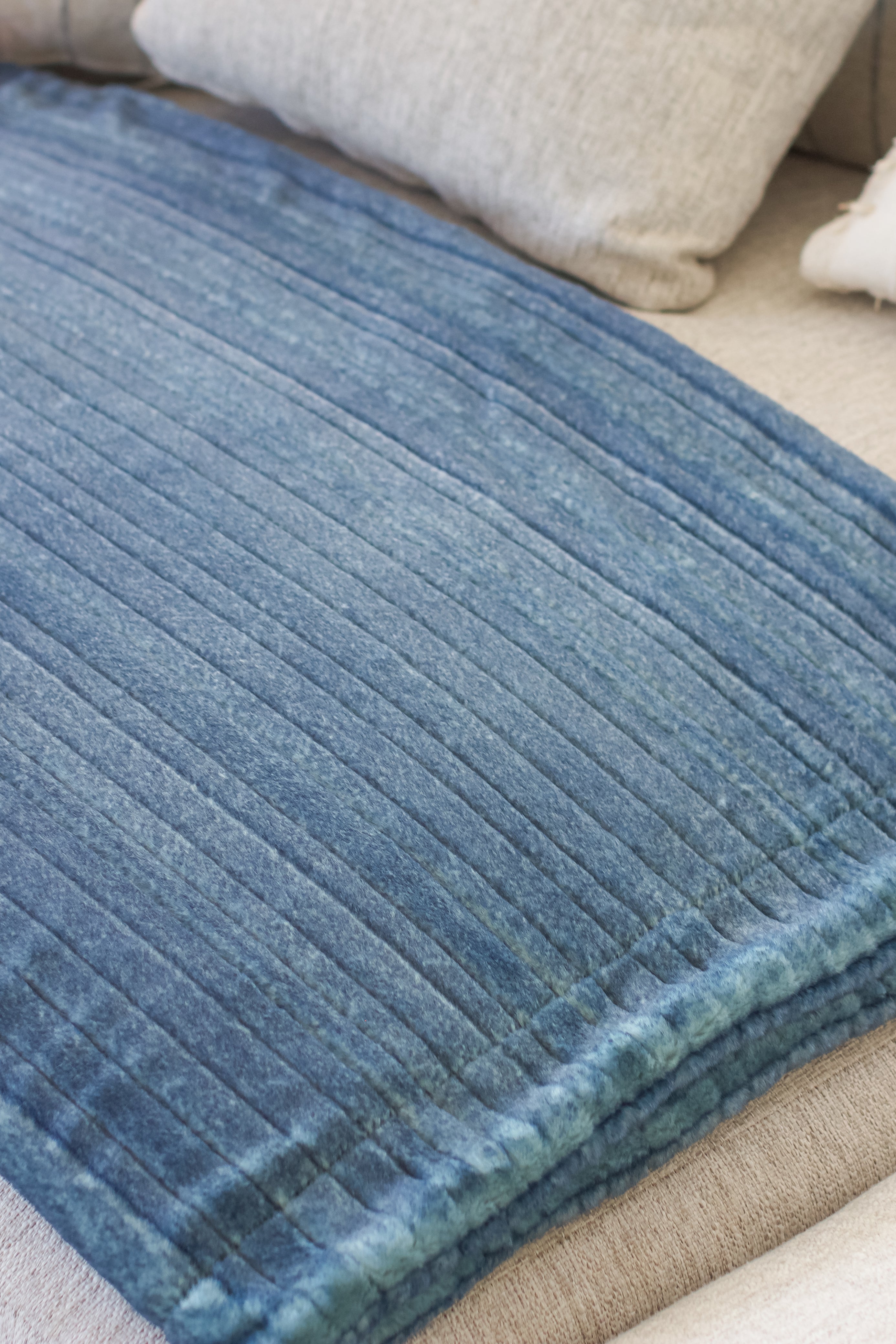 Glazed Vienna Raindrop Minky Blanket