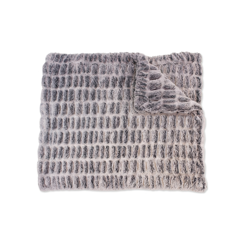 Iced Milan Silver Pine Minky Blanket
