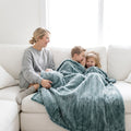 Iced Vienna Spruce Minky Blanket