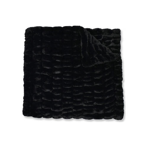 Milan Black Minky Blanket