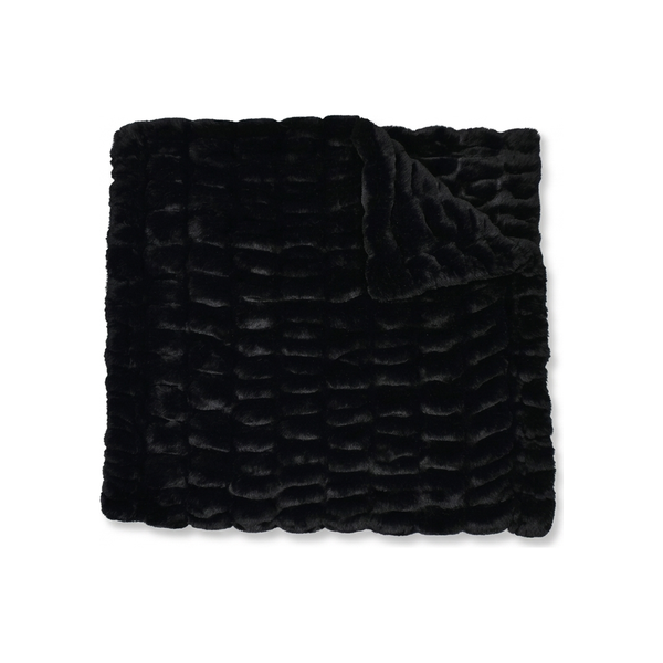 Milan Black Minky Blanket