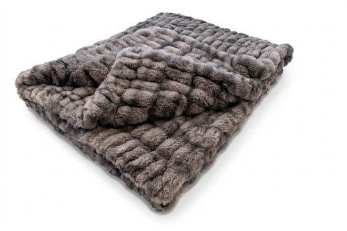 Milan Enzo Graphite Minky Blanket