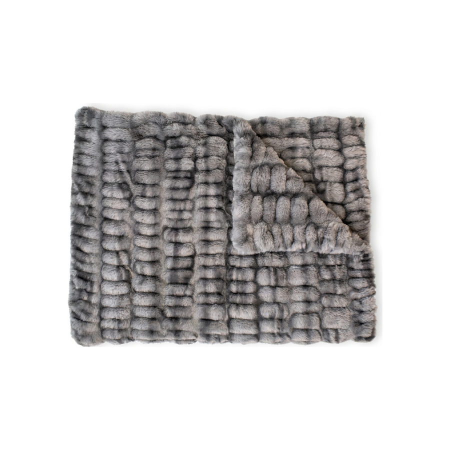 Milan Enzo Graphite Minky Blanket