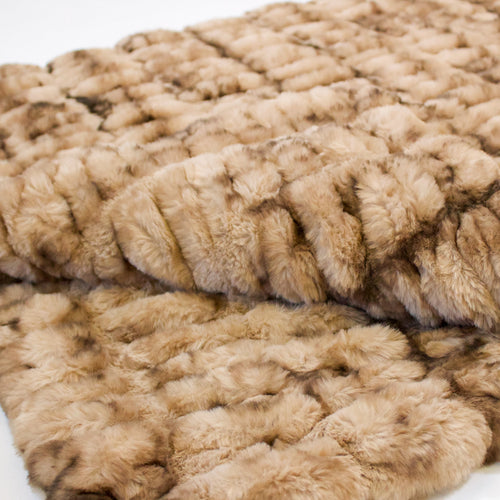 Milan Enzo Mocha Minky Blanket