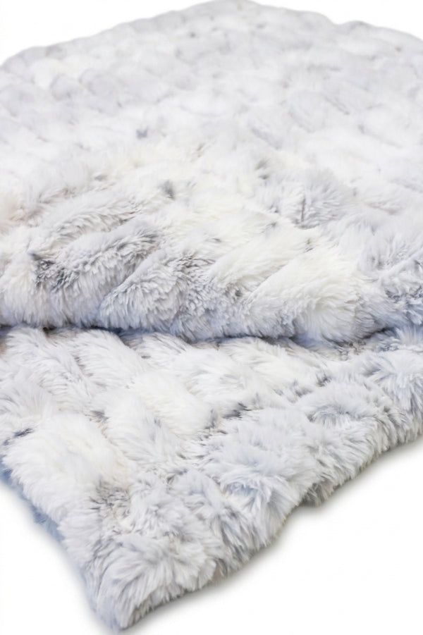 Milan Lynx Silver Minky Blanket