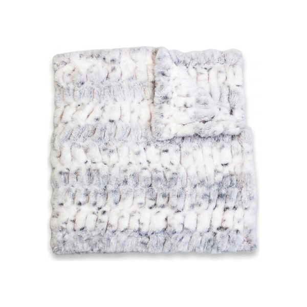 Milan Lynx Silver Minky Blanket