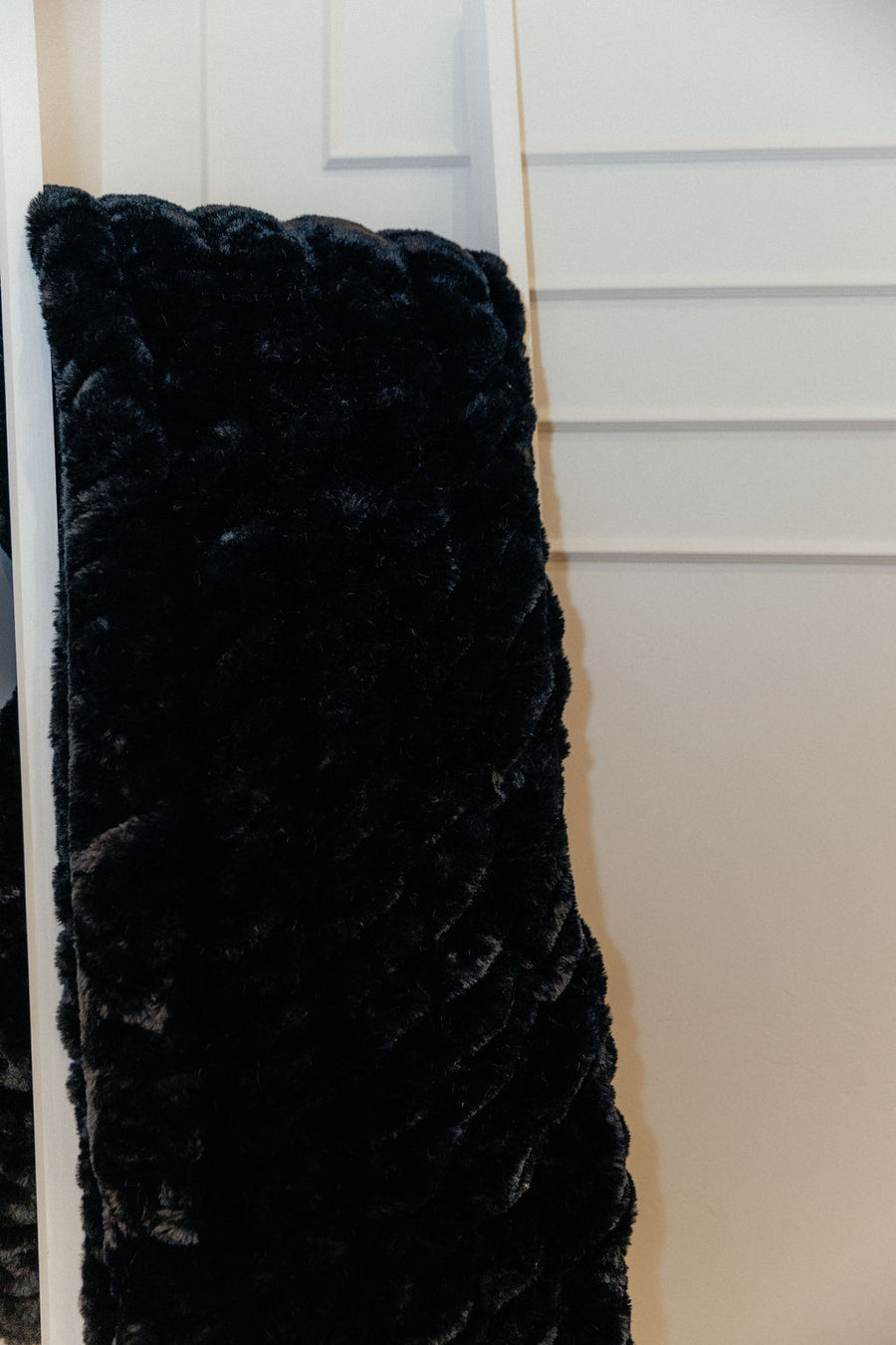 Milan Black Minky Blanket