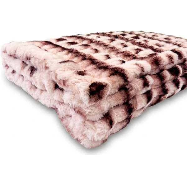 Milan Luca Black Cherry Minky Blanket