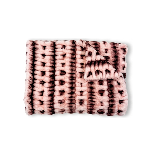 Milan Luca Black Cherry Minky Blanket