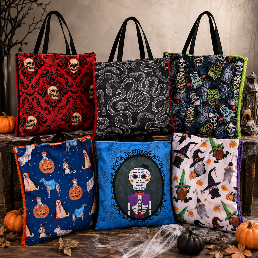 Minky Lined Halloween Tote Bag