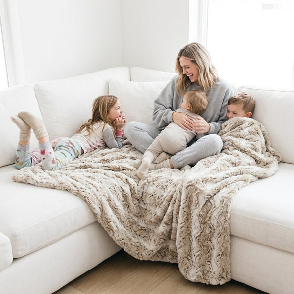 Wild Rabbit Natural Minky Blanket