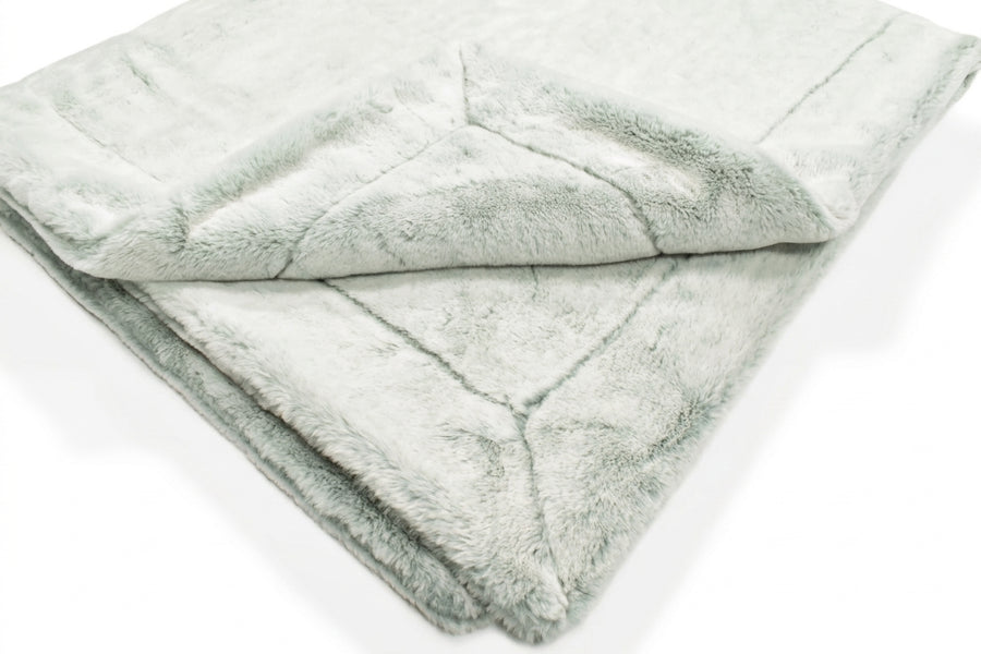 Frosted Baby Seal Pesto Minky Blanket
