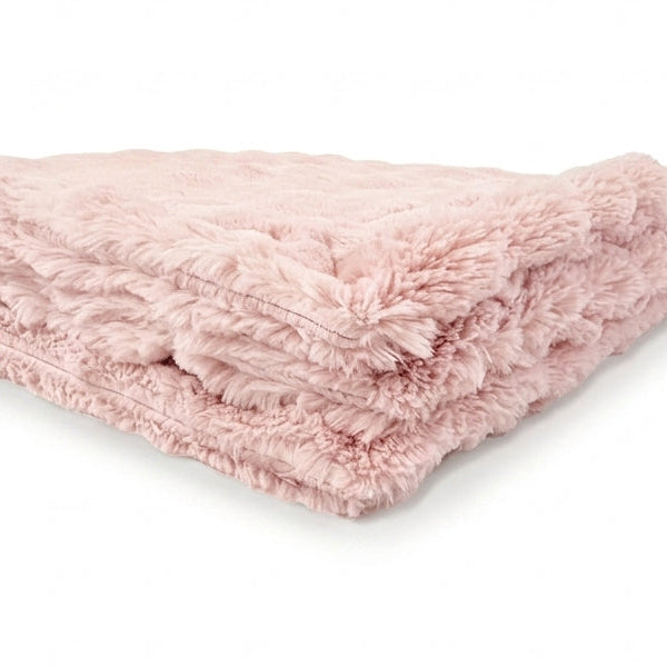 Powderpuff Rosewater Minky Blanket