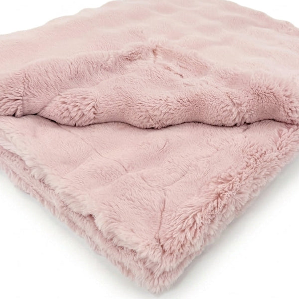 Powderpuff Rosewater Minky Blanket