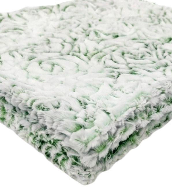 Demi Rose Frosted Prism Basil Minky Blanket