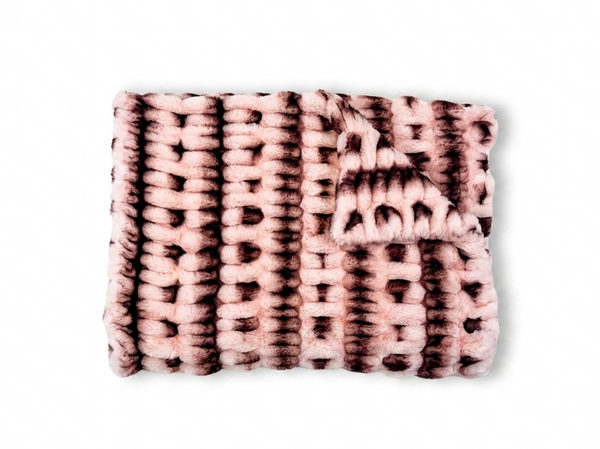 Milan Luca Black Cherry Minky Blanket