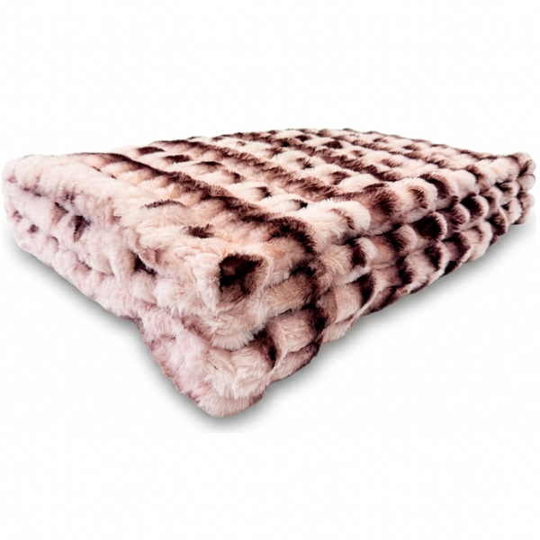 Milan Luca Black Cherry Minky Blanket