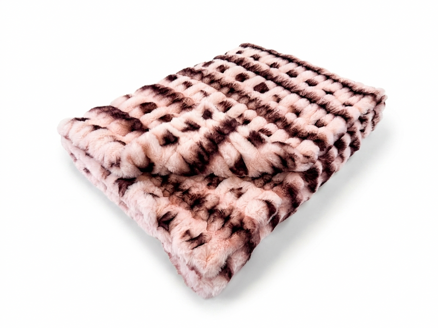 Milan Luca Black Cherry Minky Blanket