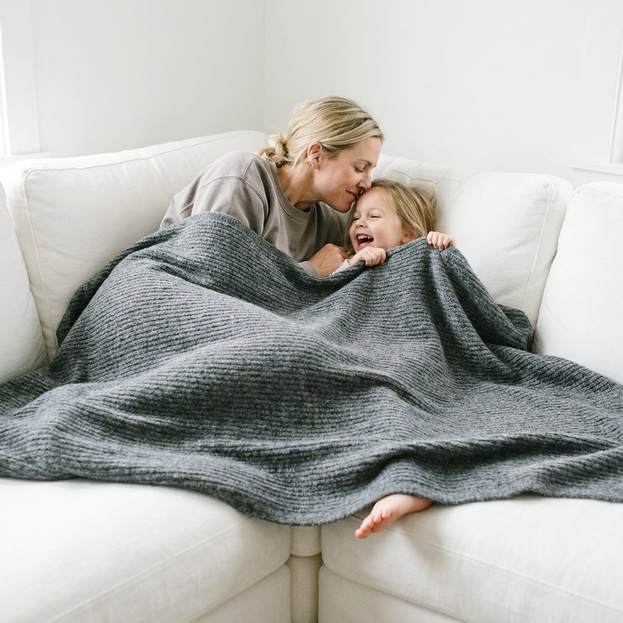 Weave Silver Minky Blanket