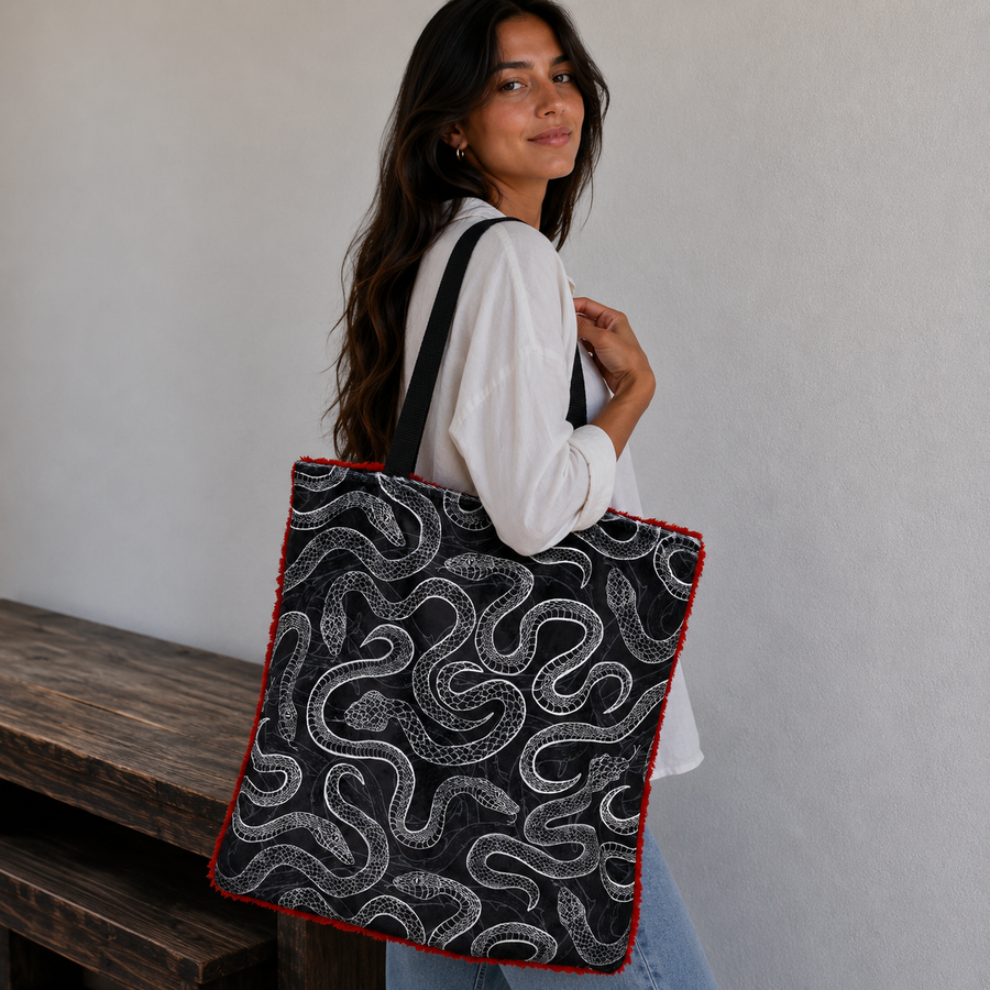 Minky Lined Halloween Tote Bag