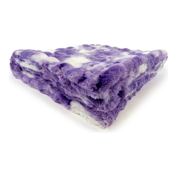 Sorbet Powderpuff Bellflower Minky Blanket