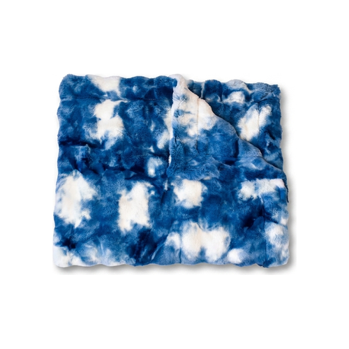 Sorbet Powderpuff Dark Sea Minky Blanket