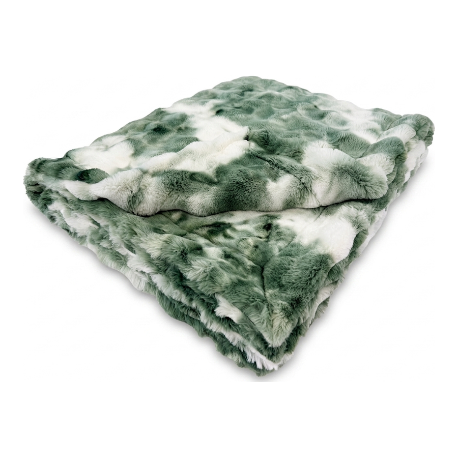 Sorbet Powderpuff Forest Minky Blanket