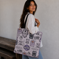 Minky Lined Halloween Tote Bag