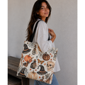 Satin Lined Halloween Tote Bag