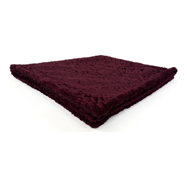 Demi Rose Black Cherry Minky Blanket