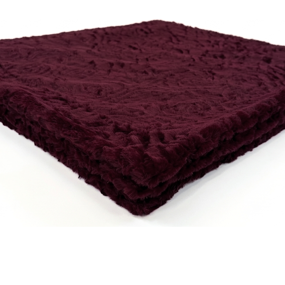 Demi Rose Black Cherry Minky Blanket
