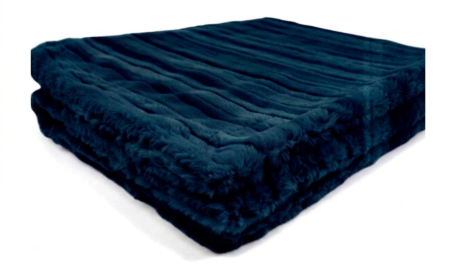 Vienna Dark Sea Minky Blanket