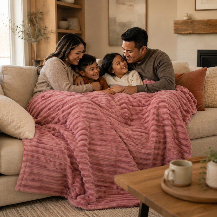 Vienna Desert Rose Minky Blanket