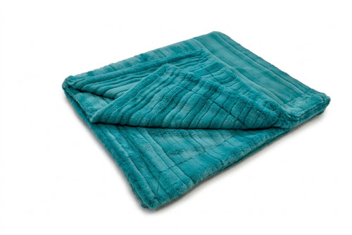 Vienna Teal Minky Blanket
