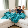 Vienna Teal Minky Blanket