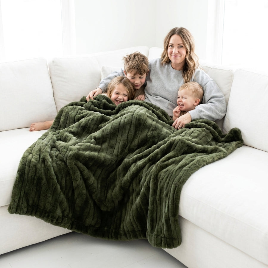 Vienna Chive Minky Blanket
