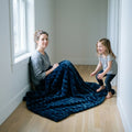 Vienna Dark Sea Minky Blanket