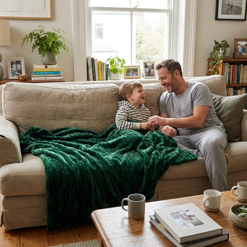 Vienna Emerald Minky Blanket