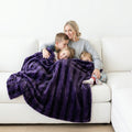 Vienna Purple Velvet Minky Blanket