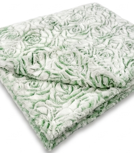Demi Rose Frosted Prism Basil Minky Blanket