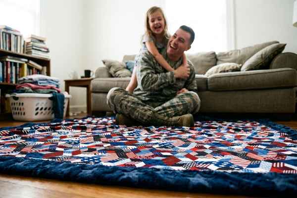 American Dream & Stars Navy - Adult Snuggler