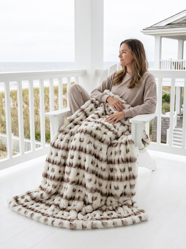Milan Luca Natural Minky Blanket