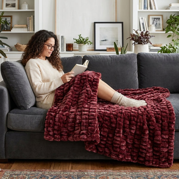 Milan Enzo Desert Rose Minky Blanket