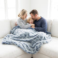 Frosted Powderpuff Set Sail Minky Blanket