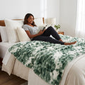 Sorbet Powderpuff Forest Minky Blanket